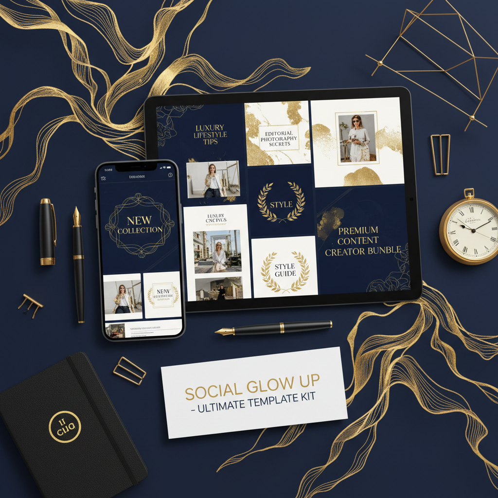 Social Media Content Kit – 50 Template Canva per Instagram, TikTok & Pinterest | IT & EN