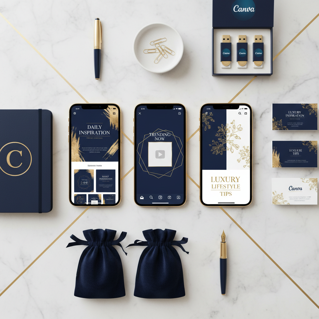 Social Media Content Kit – 50 Template Canva per Instagram, TikTok & Pinterest | IT & EN