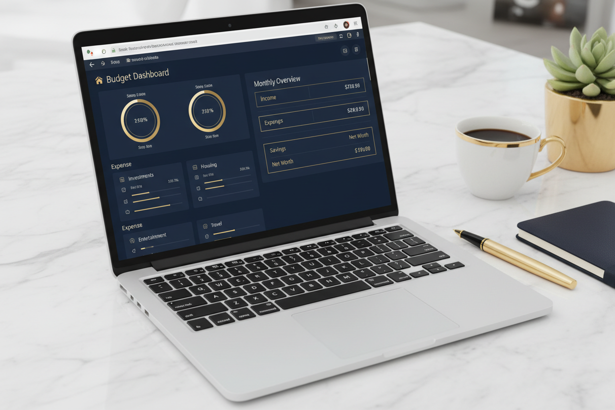 Finance Tracker Digitale Premium – Gestisci le Tue Finanze con Stile (Google Sheets + Canva)