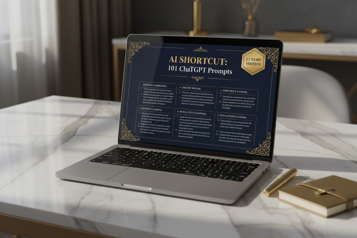 AI SHORTCUT™ — 101 Prompt ChatGPT che ti fanno risparmiare 10 ore a settimana | Luxury Edition