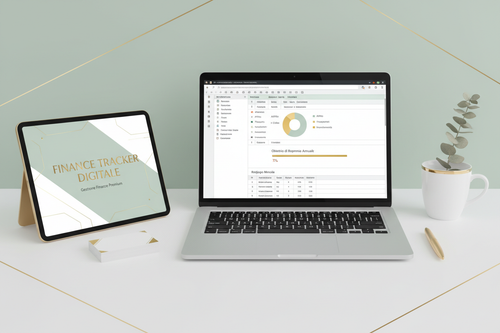 Finance Tracker Digitale Premium | Google Sheets + Canva – Download Immediato