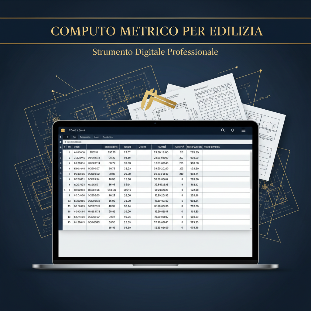Computo Metrico per Edilizia - Foglio di Calcolo Professionale