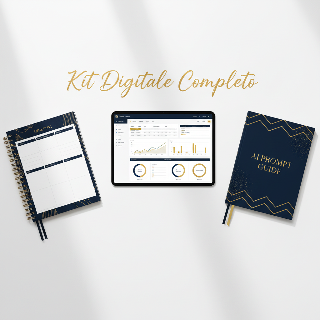 Kit Digitale Completo – Flat lay mockup premium
