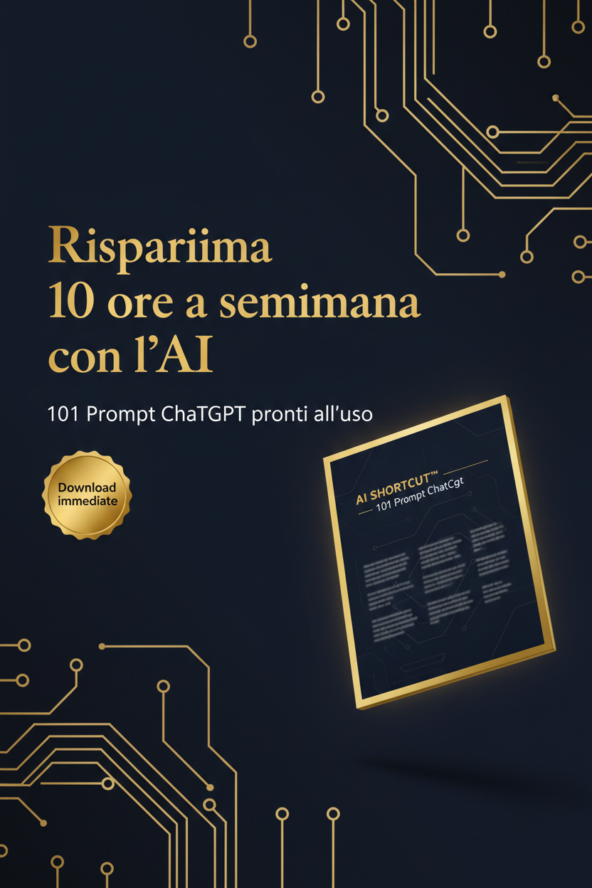 AI SHORTCUT™ — 101 Prompt ChatGPT che ti fanno risparmiare 10 ore a settimana | Luxury Edition